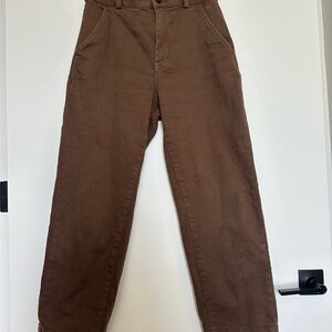Everlane organic straight leg pant in brown size 2